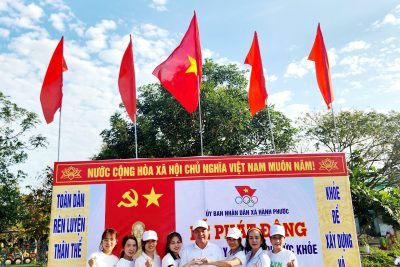 sáng ngày 16/3/2024 Trường Mầm Non Hành Phước tham gia lễ phát động ngày chạy OLympic vì sức khỏe toàn dân tạicông viên xã Hành Phước! viicy