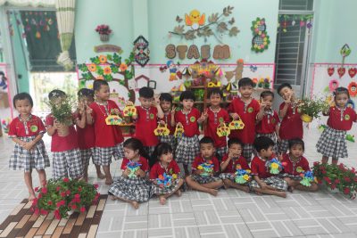 Các hoạt động của cô và trẻ chào mừng ngày 20/10/2025 của trường Mầm non Hành Phước